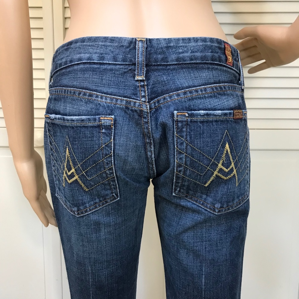 NWOT 7 For All Mankind ‘A’ Pocket Flare Jean Size 27 - Picture 10 of 13